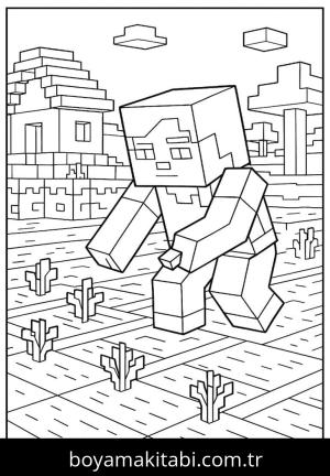 Minecraft boyama sayfası,  coloring page, , 
