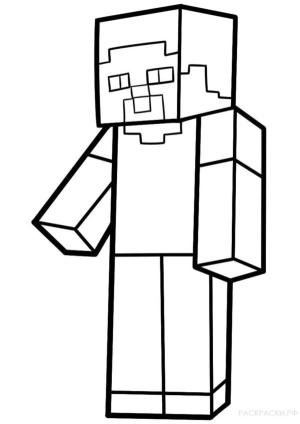 Minecraft boyama sayfası,  coloring page, Geçenlerde bir kazma vardı!, 