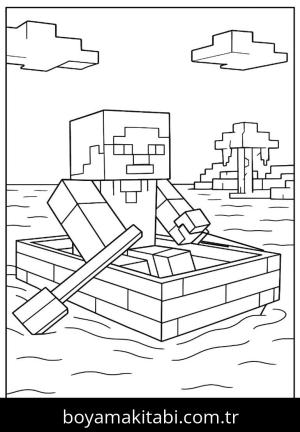 Minecraft boyama sayfası,  coloring page, , 