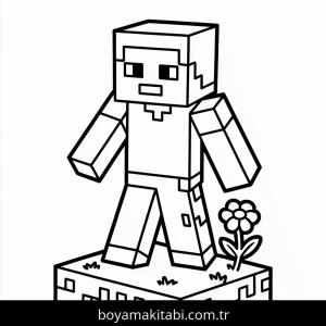 Minecraft boyama sayfası – boyama çalışması, yaratıcılığı geliştirir