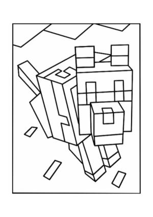 Minecraft boyama sayfası,  coloring page, Arkadaşınızı evcilleştirin, 