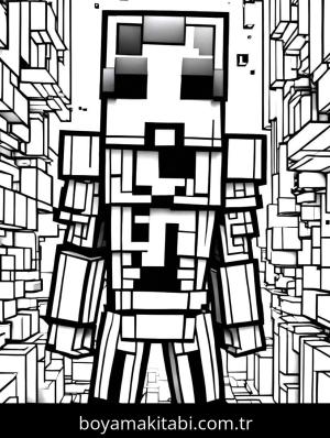 Minecraft boyama sayfası,  coloring page, , 