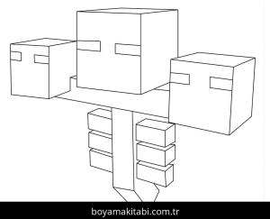 Minecraft boyama sayfası – boyama çalışması, yaratıcılığı geliştirir