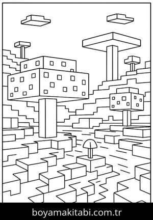Minecraft boyama sayfası,  coloring page, , 