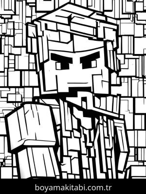Minecraft boyama sayfası,  coloring page, , 