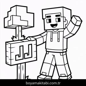 Minecraft boyama sayfası – ücretsiz yazdır, boyama etkinliği
