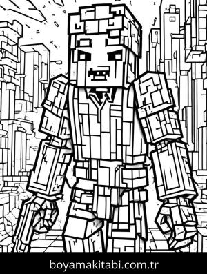 Minecraft boyama sayfası,  coloring page, , 