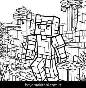 Minecraft boyama sayfası,  coloring page, , 