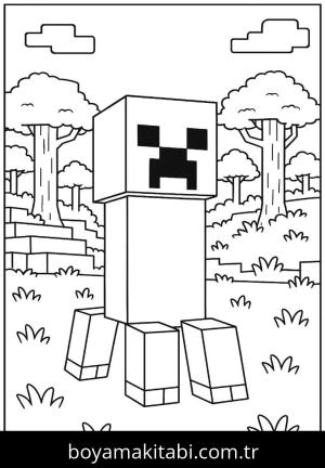 Minecraft boyama sayfası,  coloring page, , 