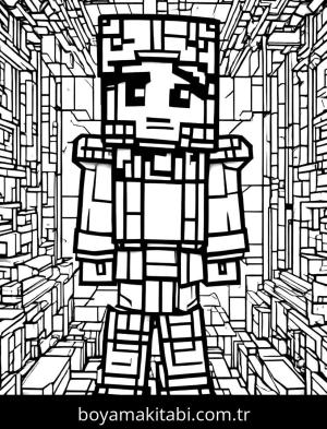 Minecraft boyama sayfası,  coloring page, , 