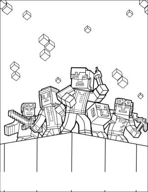 Minecraft boyama sayfası,  coloring page, Minecraft Kardeşliği, 