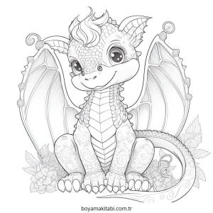 Minik Ejderha boyama sayfası – ücretsiz yazdır, boyama etkinliği