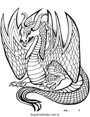 Minik Ejderha boyama sayfası – ücretsiz yazdır, boyama etkinliği