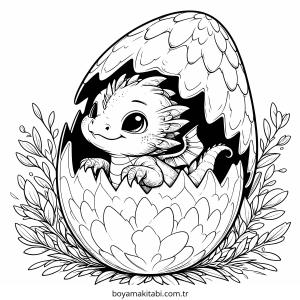 Minik Ejderha boyama sayfası – boyama etkinliği, çocuk aktivitesi