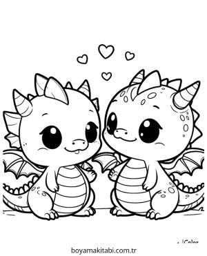 Minik Ejderha boyama sayfası – yaratıcılık, eğlenceli etkinlik