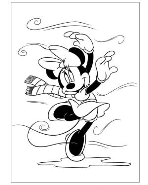 Minnie Mouse boyama sayfası,  coloring page, Sonbaharda Minnie Mouse, 