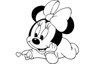 Minnie Mouse boyama sayfası,  coloring page, Şirin Bebek Minnie Fare, 