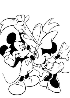 Minnie Mouse boyama sayfası,  coloring page, Komik Mickey ve Minnie, 