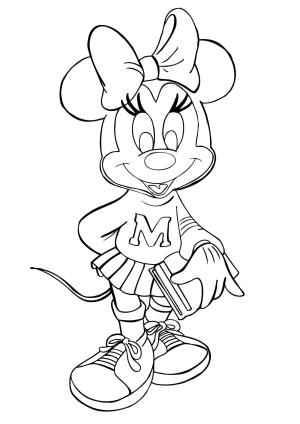 Minnie Mouse boyama sayfası,  coloring page, Minnie Mouse Tutma Kitabı, 