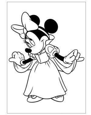 Minnie Mouse boyama sayfası,  coloring page, Çizmek Sevimli Minnie Mouse, 