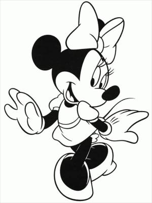 Minnie Mouse boyama sayfası,  coloring page, Minnie Fare Yürüyüşü, 