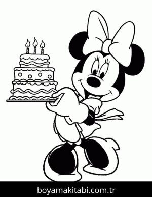 Minnie Mouse boyama sayfası – eğitici aktivite, yaratıcılık