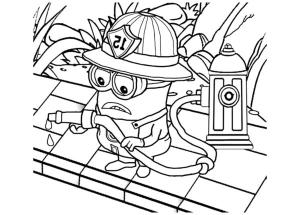 Minyonlar boyama sayfası,  coloring page, Su nerede, 