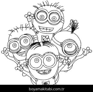 Minyonlar boyama sayfası – yaratıcılığı geliştirir, keyifli zaman