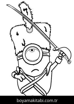 Minyonlar boyama sayfası – sanatsal çalışma, çocuklar için