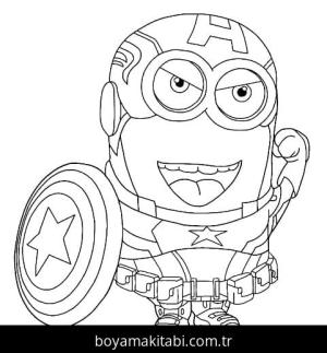 Minyonlar boyama sayfası – eğlenceli etkinlik, el becerilerini geliştirir