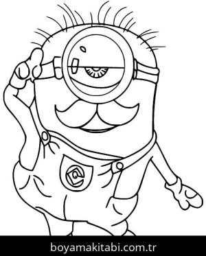 Minyonlar boyama sayfası – çocuk aktivitesi, PDF indir