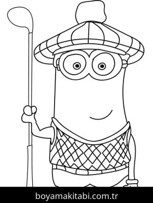 Minyonlar boyama sayfası – boyama çalışması, yaratıcılığı geliştirir