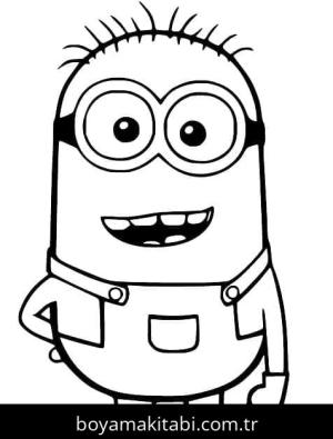 Minyonlar boyama sayfası – renkli çizimler, okul öncesi