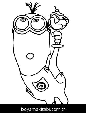 Minyonlar boyama sayfası – sanatsal çalışma, çocuklar için