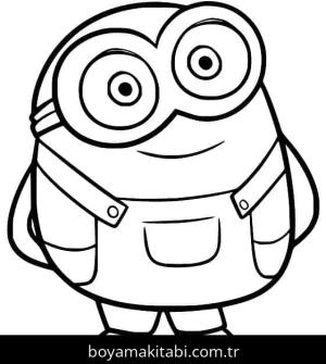 Minyonlar boyama sayfası – el becerilerini geliştirir, boyama çalışması