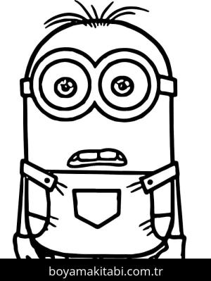 Minyonlar boyama sayfası – boyama çalışması, yaratıcılığı geliştirir