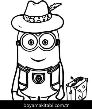 Minyonlar boyama sayfası – çocuklar için, çizgi film temalı