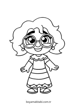 Mirabel boyama sayfası – boyama çalışması, yaratıcılığı geliştirir