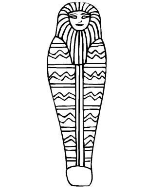 Mısır Ülkesi boyama sayfası,  coloring page, Mummy, 