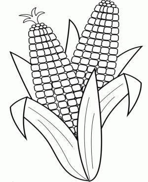 Mısır boyama sayfası,  coloring page, Sevimli Mısır, 