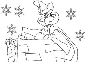 Mızıkçı boyama sayfası,  coloring page, Bacadaki Grinch, 