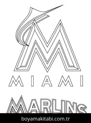 MLB boyama sayfası – sanatsal çalışma, çocuklar için