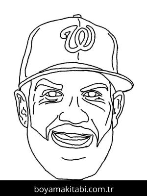 MLB boyama sayfası – çocuk aktivitesi, PDF indir