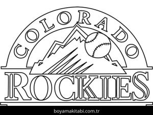 MLB boyama sayfası – sanatsal çalışma, çocuklar için