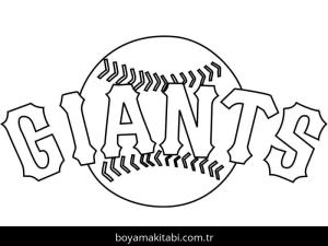 MLB boyama sayfası – çizgi film temalı, basit çizim