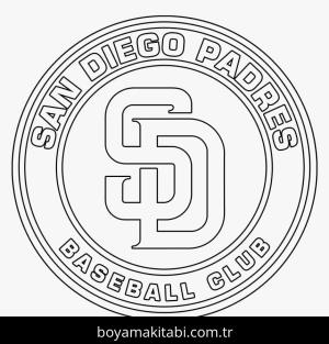 MLB boyama sayfası – sevimli karakter, sanatsal çalışma