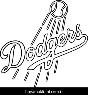 MLB boyama sayfası – basit çizim, kolay boyama