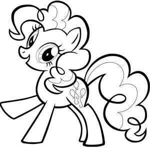 MLP boyama sayfası, coloring page, Sevimli Pinkie Pie Benim küçük midillim,