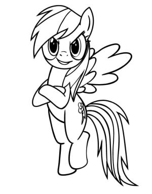 MLP boyama sayfası, coloring page, Yazdırılabilir Rainbow Dash My Little Pony,
