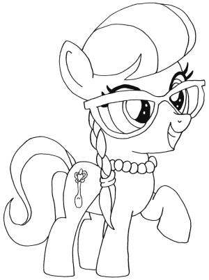 MLP boyama sayfası,  coloring page, My Little Pony’den Gümüş Kaşık, 